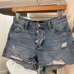 High-rise Denim Shorts
